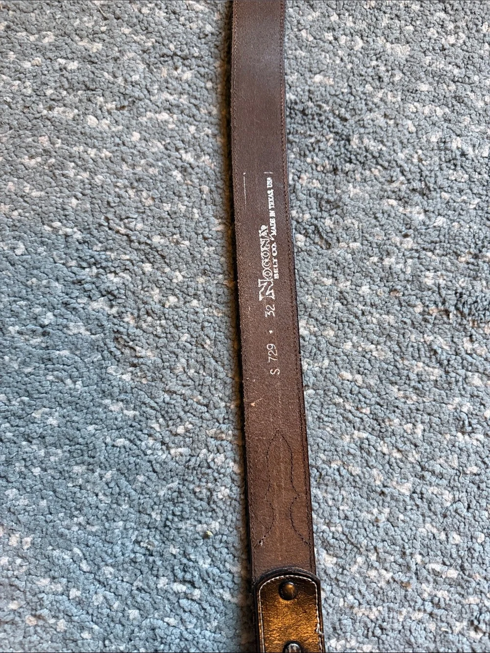 Nocona Western Belt Size 32 Made in Texas USA